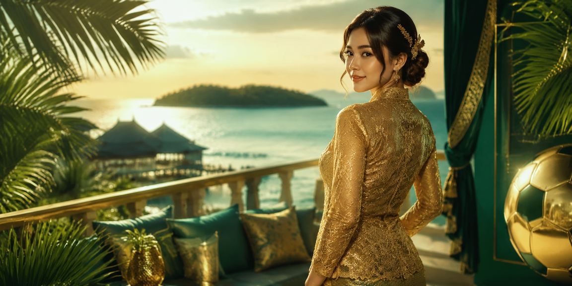 Suasana kasino mewah di Genting Highlands dengan tema kebaya